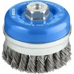 Bosch Topfb&uuml;rste Stahl gezopfter Draht 90 mm 0,5 mm 8500 U/ min M 14