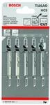 Bosch Stichs&auml;geblatt T 101 AO VE &agrave; 5 St&uuml;ck Clean for Wood