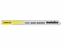 Metabo 5 U-Stichsägeblätter "clean wood premium" 82/ 2,5 mm, BiM, Universalschaft