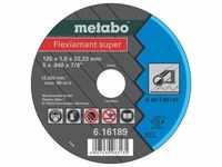 Metabo Flexiarapid super 125x1,0x22,23 Stahl, Trennscheibe, gerade Ausführung