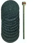 Proxxon Trennscheiben mit Gewebe, &Oslash; 22 mm, 10 St&uuml;ck + 1 Tr&auml;ger