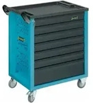HAZET Werkstattwagen Assistent 177-7, Schubladen flach: 6 x 80 x 527 x 348 mm,
