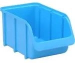 H&uuml;nersdorff Sichtbox aus PP, Gr. 3 blau