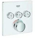 Grohe Fertigset Grohtherm Smartcontrol moon wh., eck, UP-THM, 3 Absperrventile