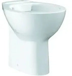 Grohe Stand-WC, Tiefsp&uuml;ler Bau Keramik sp&uuml;lrandlos, Abgang senkrecht, alpinwei&szlig;