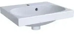 Geberit Handwaschbecken Acanto 45x38cm, m Hahnloch, mit &Uuml;berlauf, wei&szlig;