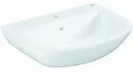 Grohe Waschtisch Bau Keramik 64,6x46,8cm, 1 HL, m &Uuml;L, wandh&auml;ngend, alp-we