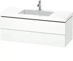 Duravit Waschtischunterschrank c-bonded L-Cube 120x48cm, 1 HL, we. ma, 2 Schub.,