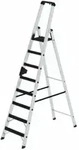 MUNK Aluminium -Stehleiter 250kg einseitig clip-step R13 8 St.
