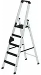 MUNK Aluminium -Stehleiter 250kg einseitig clip-step R13 5 St.
