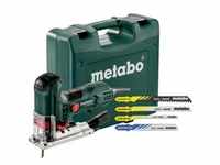Metabo Stichsäge STE 100 Quick Set mit 20 Stichsägeblättern; Kunststoffkoffer