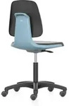 bimos Arbeitsdrehstuhl Labsit m.Rl.Sitzschale blau Integralschaum schwarz 450-650mm