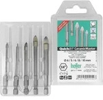 Heller QuickBit CeramicMaster, 1&frasl;4&ldquo;-Sechskantschaft, Satz, 4, 5, 6, 8 und 10 mm