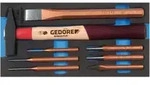 Gedore 1500 CT1-350 Mei&szlig;el-Sortiment in Check-Tool-Modul