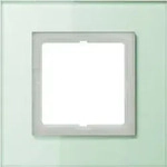 Jung Rahmen 1-fach mt ws waage/senkrecht LSP 981 GLAS