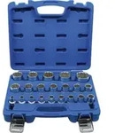 BGS Steckschl&uuml;ssel-Einsatz-Satz Zw&ouml;lfkant Antrieb Innenvierkant 12,5 mm SW 8...