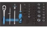 Gedore 1500 CT1-20 Steckschl&uuml;ssel-Sortiment 1/4" in Check-Tool-Modul