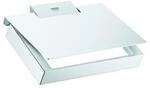 Grohe WC-Papierhalter Selection Cube chrom, mit Deckel, verdeckte Befestigung