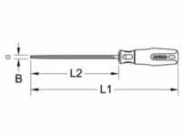 KS Tools Vierkant-Feile, Form D, 150mm, Hieb1