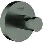Grohe Bademantelhaken Essentials verd. Befestig., hard graphite geb&uuml;rstet