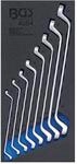 BGS Werkstattwageneinlage 1/3: Doppel-Ringschl&uuml;ssel-Satz SW 6x7 - 20x22 mm tief