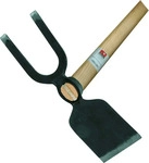 Ideal Idealspaten Gartenhacke mit Breitblatt 2 stumpfe Zinken + geschmiedet