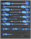 Gedore 2005 CT2-2160 Schraubendreher-Satz in Check-Tool-Modul, 15-teilig