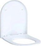 Geberit WC-Sitz Acanto Scharn. MS verchromt, m Absenkaut., wei&szlig;