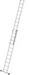 MUNK Aluminium-Schiebeleiter 2-teilig mit Standard-Traverse 2x11 Sprossen