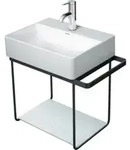Duravit Metallkonsole DuraSquare 51,6x33cm, wandh&auml;ngend, schwarz matt