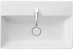 Duravit M&ouml;belwaschtisch Compact DuraSquare 60x40cm, o. &Uuml;L, m HLB, 1 Hahnloch, wei&szlig;