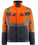 Mascot Forster Arbeitsjacke Gr&ouml;&szlig;e S, hi-vis orange/schwarzblau