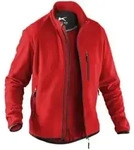 K&uuml;bler Fleecejacke mittelrot XS
