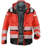K&uuml;bler PSA Reflectiq Jacke 1307 warnrot/schwarz XS