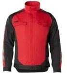 Mascot Fulda Arbeitsjacke Gr&ouml;&szlig;e 2XL, rot/schwarz
