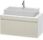 Duravit Waschtischunterschrank Com DuraStyle 100x47,8cm, tau/we ma, f Kons, 1 Auszug
