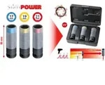 KS Tools SlimPOWER Impact-Stecknuss-Satz, 3-teilig, 1/2"