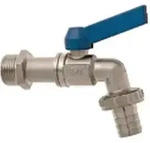 GEKA Kugelauslaufventil MS vn.Griff blau, 3/4",SB mit blauem Griff