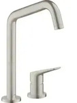 hansgrohe 2-Loch-Sp&uuml;ltisch-Einhebelmischer 240 Axor Citterio M mit Schwenkauslauf,