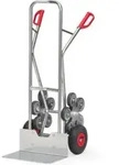Fetra Alu-Treppenkarre 1328 5-arm. Rad-Stern - Tragkraft 200kg Schaufel 30x48cm
