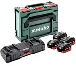 Metabo Basis Set 4 x LiHD 8.0 Ah + ASC 145 Duo + metaBOX 145
