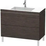 Duravit Waschtischunterschrank c-bonded L-Cube 100x48cm, 1 HL, E d geb., 2 Ausz.,
