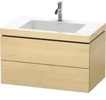 Duravit Waschtischunterschrank c-bonded L-Cube 80x48cm, 1 HL, med. Ei, 2 Schub.,