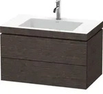 Duravit Waschtischunterschrank c-bonded L-Cube 80x48cm, 1 HL, E d geb., 2 Schub.,
