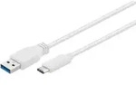 goobay USB-3.0-Kabel SuperSpeed 0,5m wei&szlig;