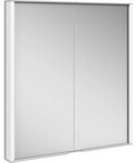 Keuco Spiegelschrank Royal Match 650x700x160mm, si-elox, WE, 2 Dreht&uuml;ren