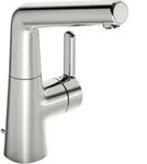Hansa Waschtisch-Einhebelmischer HANSADESIGNO Style ND, He stl, m Gar, Ausl. 151mm,