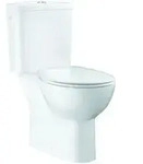 Grohe Stand-WC-Kombination Bau Keramik alpinwei&szlig;, sp&uuml;lrandlos, Abgang senkrecht