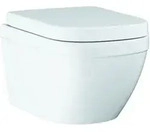 Grohe Wand-WC, Tiefsp&uuml;ler Euro Keramik alp-we, randlos, Abg. waag., mit Deckel
