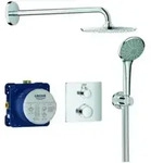 Grohe Unterputz-Duschsystem Grohtherm chr, m UP-Thermostat, Brausearm 42,2cm